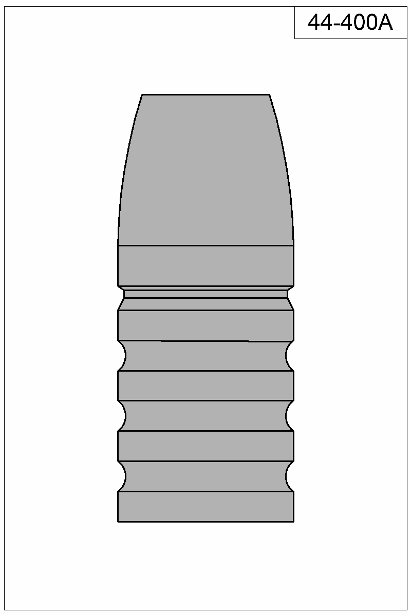 Filled view of bullet 44-400A