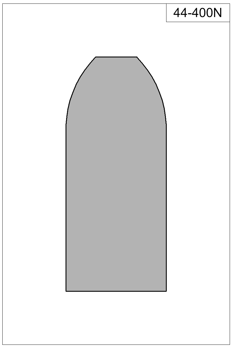 Filled view of bullet 44-400N