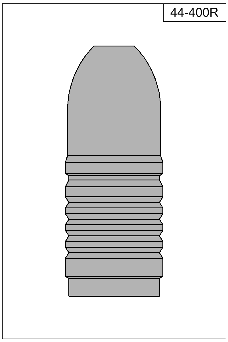 Filled view of bullet 44-400R