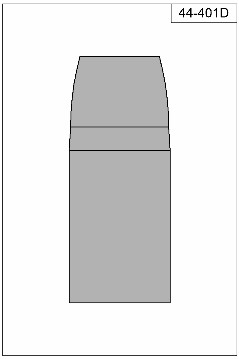 Filled view of bullet 44-401D