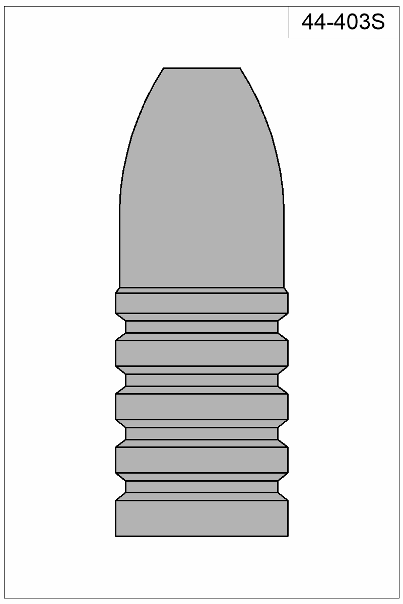 Filled view of bullet 44-403S