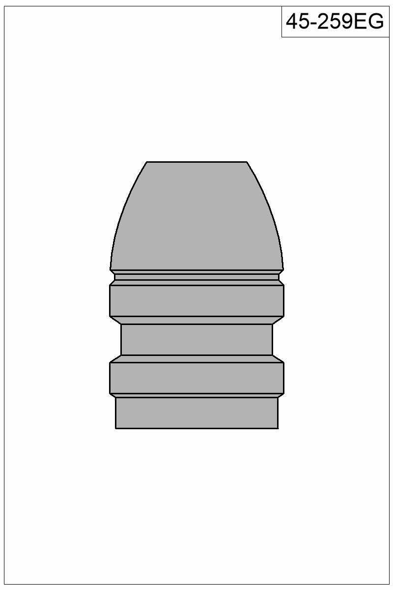 Filled view of bullet 45-259EG