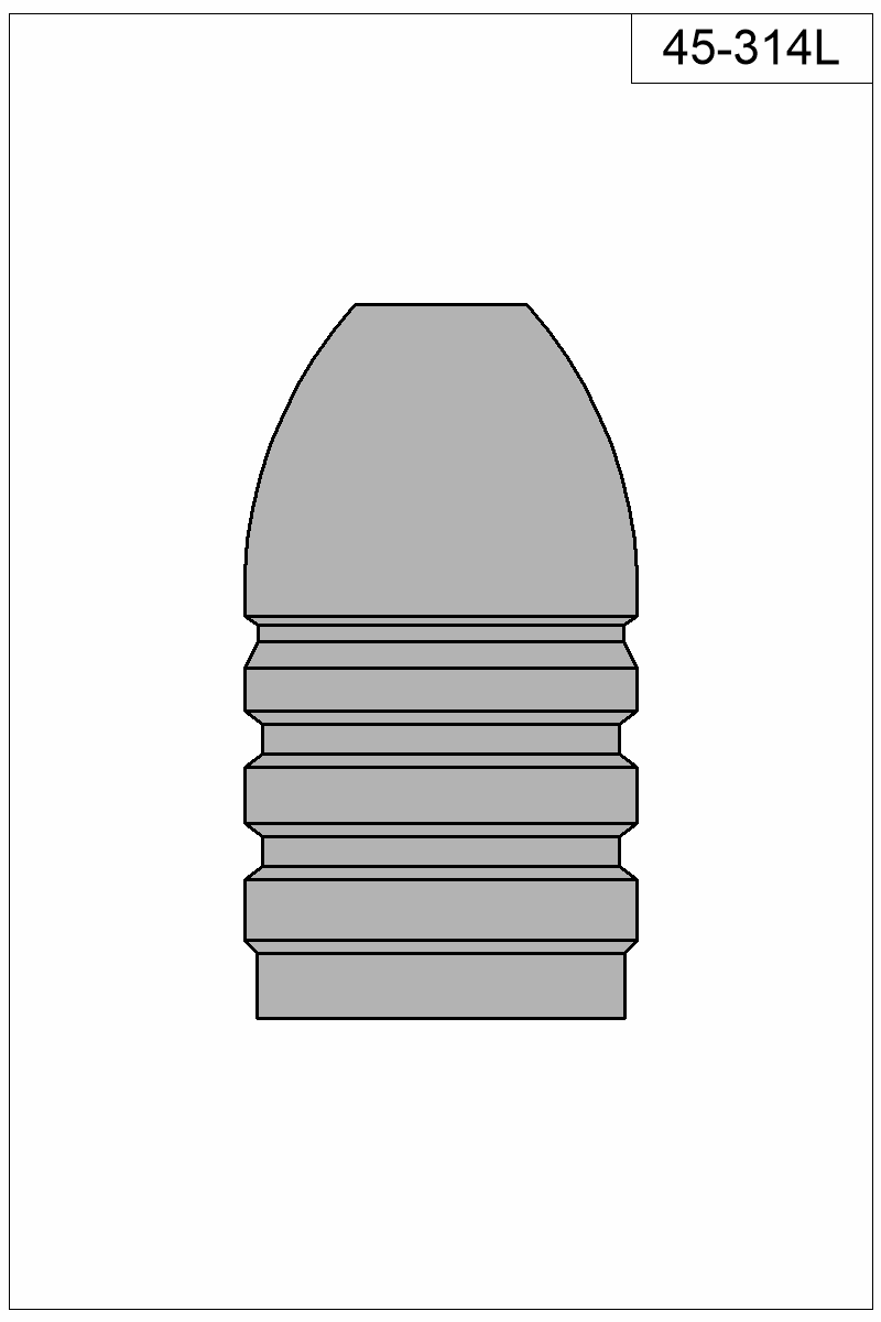 Filled view of bullet 45-314L