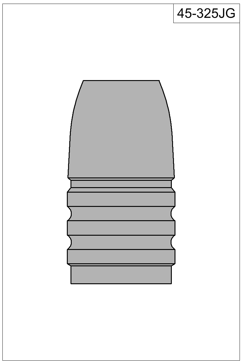Filled view of bullet 45-325JG