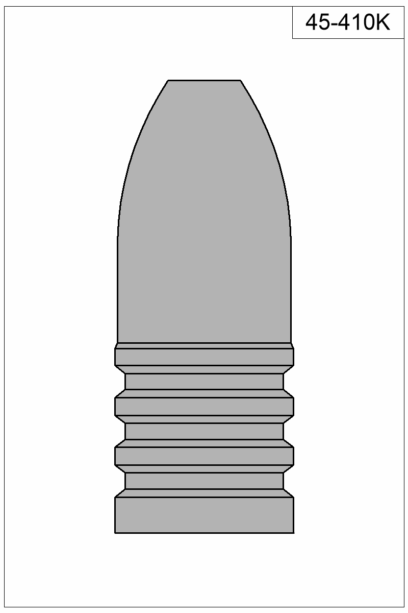 Filled view of bullet 45-410K