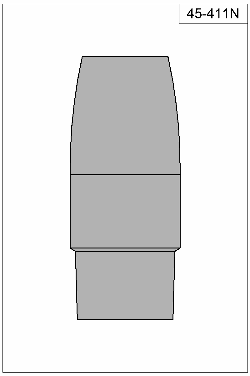 Filled view of bullet 45-411N