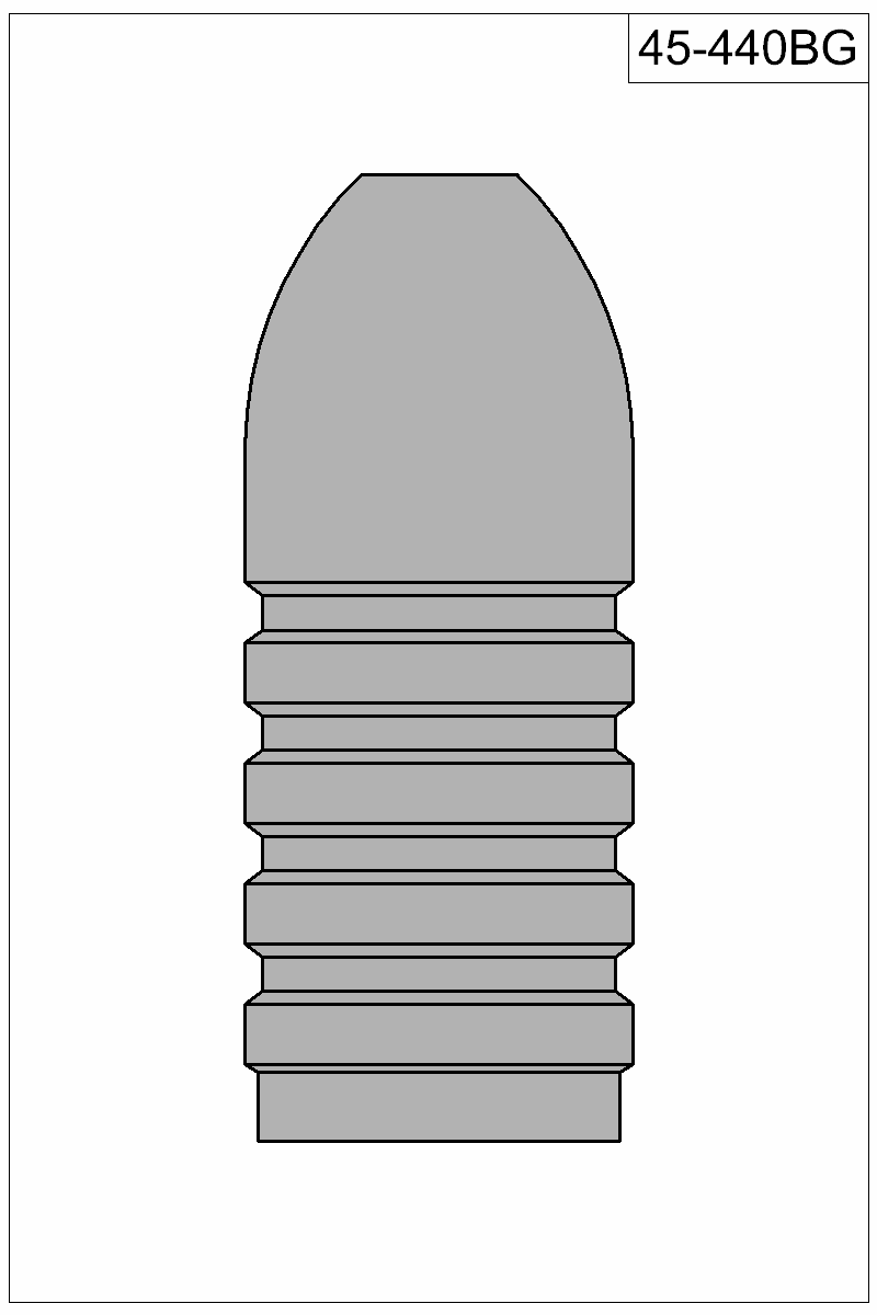 Filled view of bullet 45-440BG