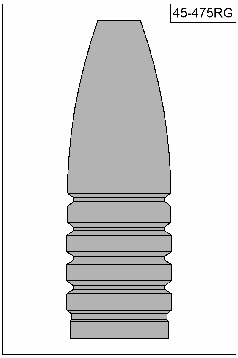 Filled view of bullet 45-475RG
