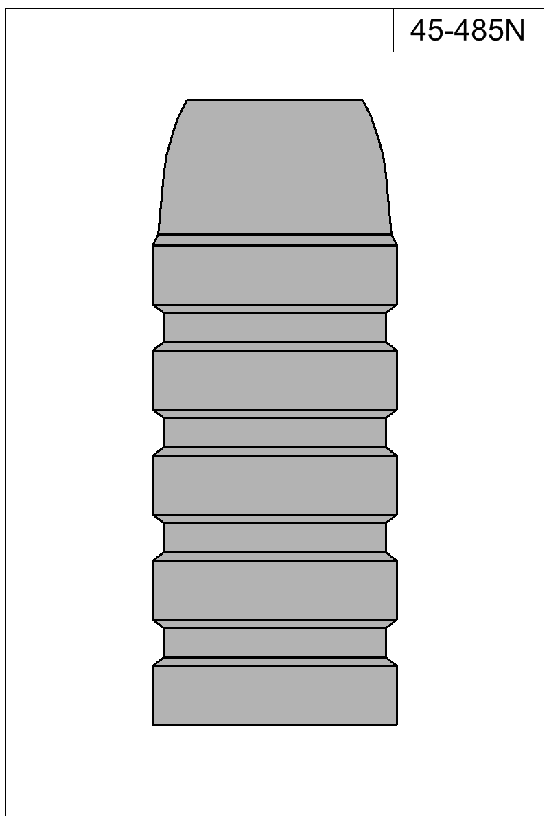 Filled view of bullet 45-485N