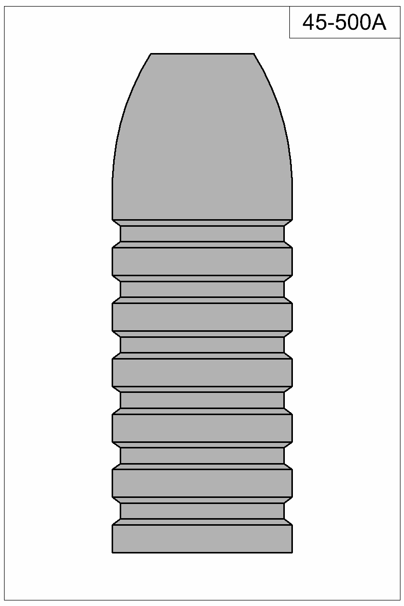 Filled view of bullet 45-500A