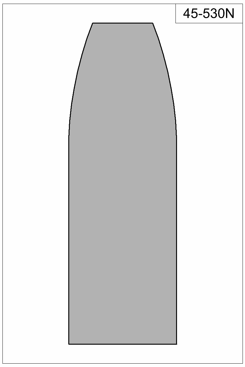 Filled view of bullet 45-530N