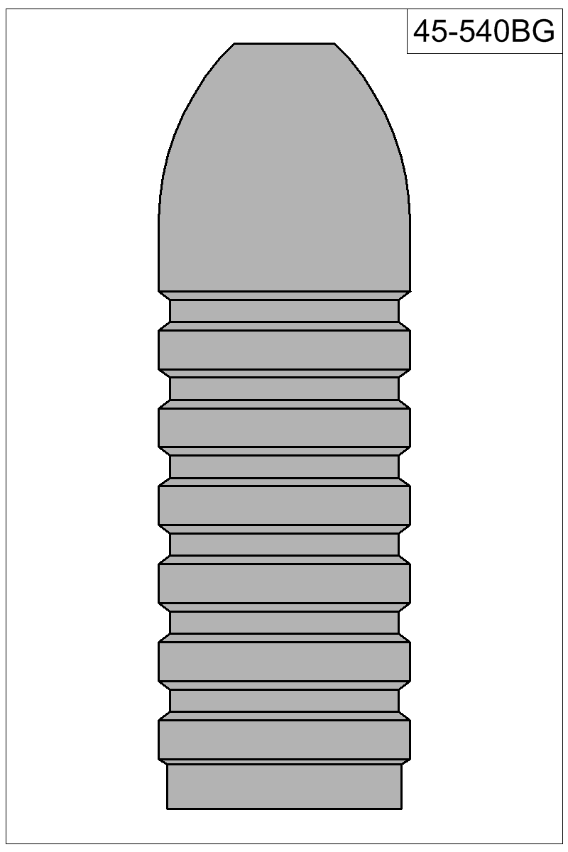 Filled view of bullet 45-540BG