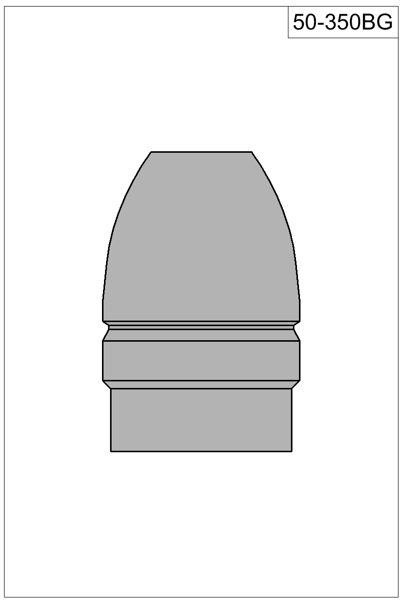 Filled view of bullet 50-350BG