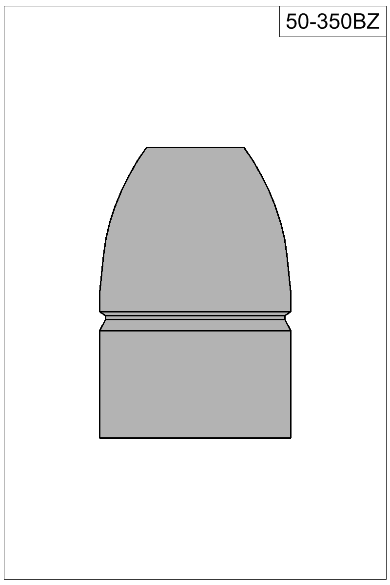 Filled view of bullet 50-350BZ