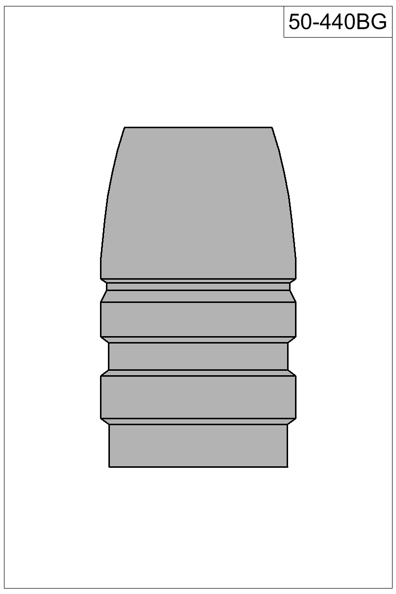 Filled view of bullet 50-440BG