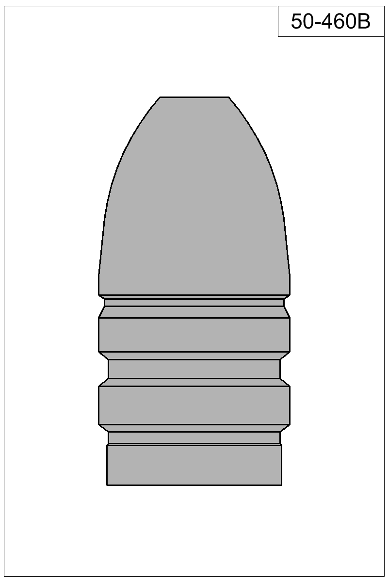 Filled view of bullet 50-460B