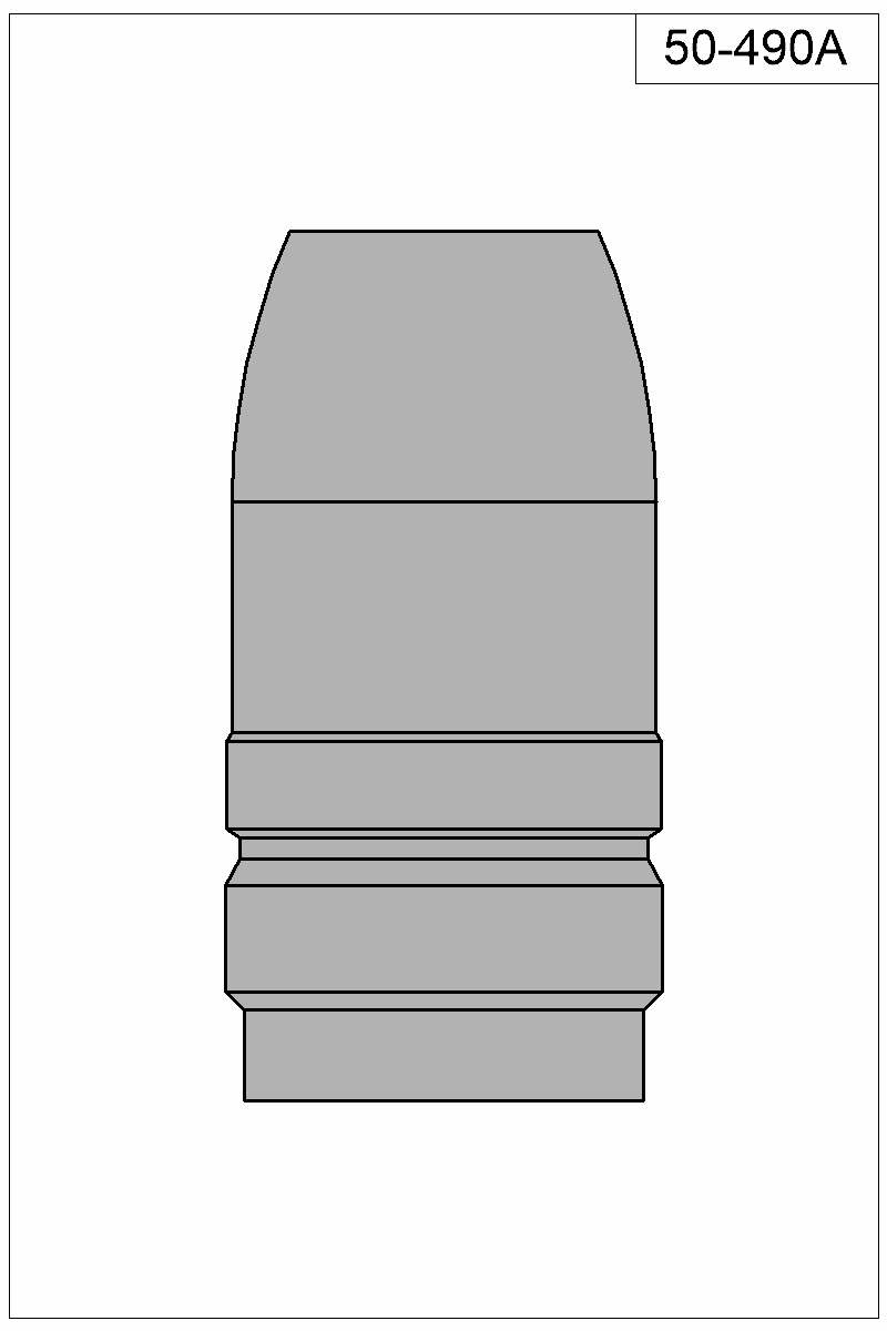 Filled view of bullet 50-490A