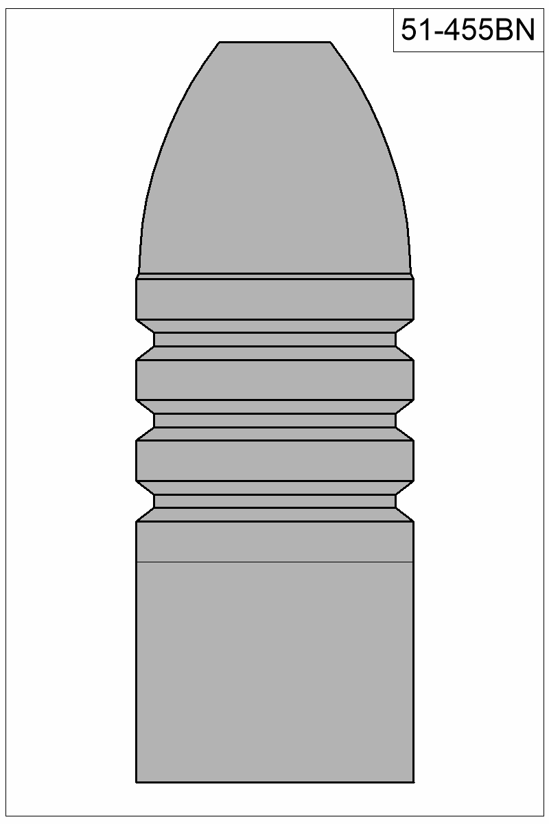 Filled view of bullet 51-455BN
