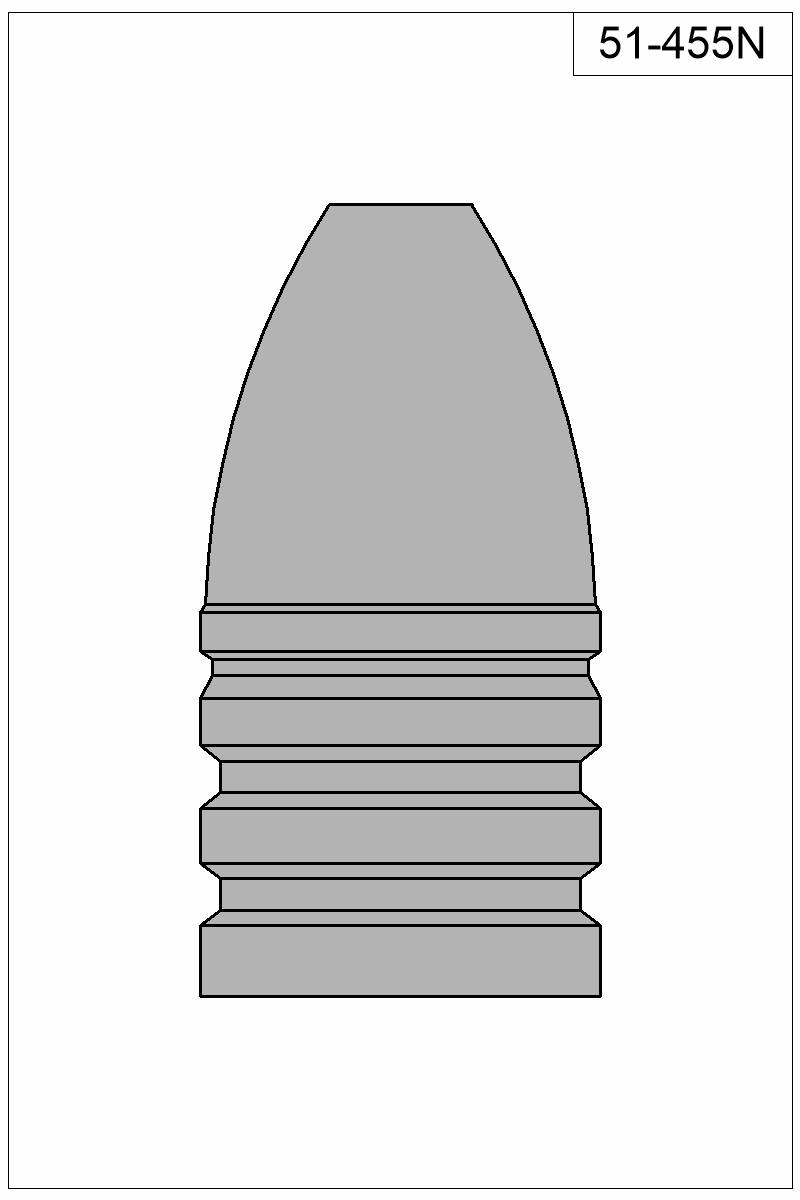 Filled view of bullet 51-455N