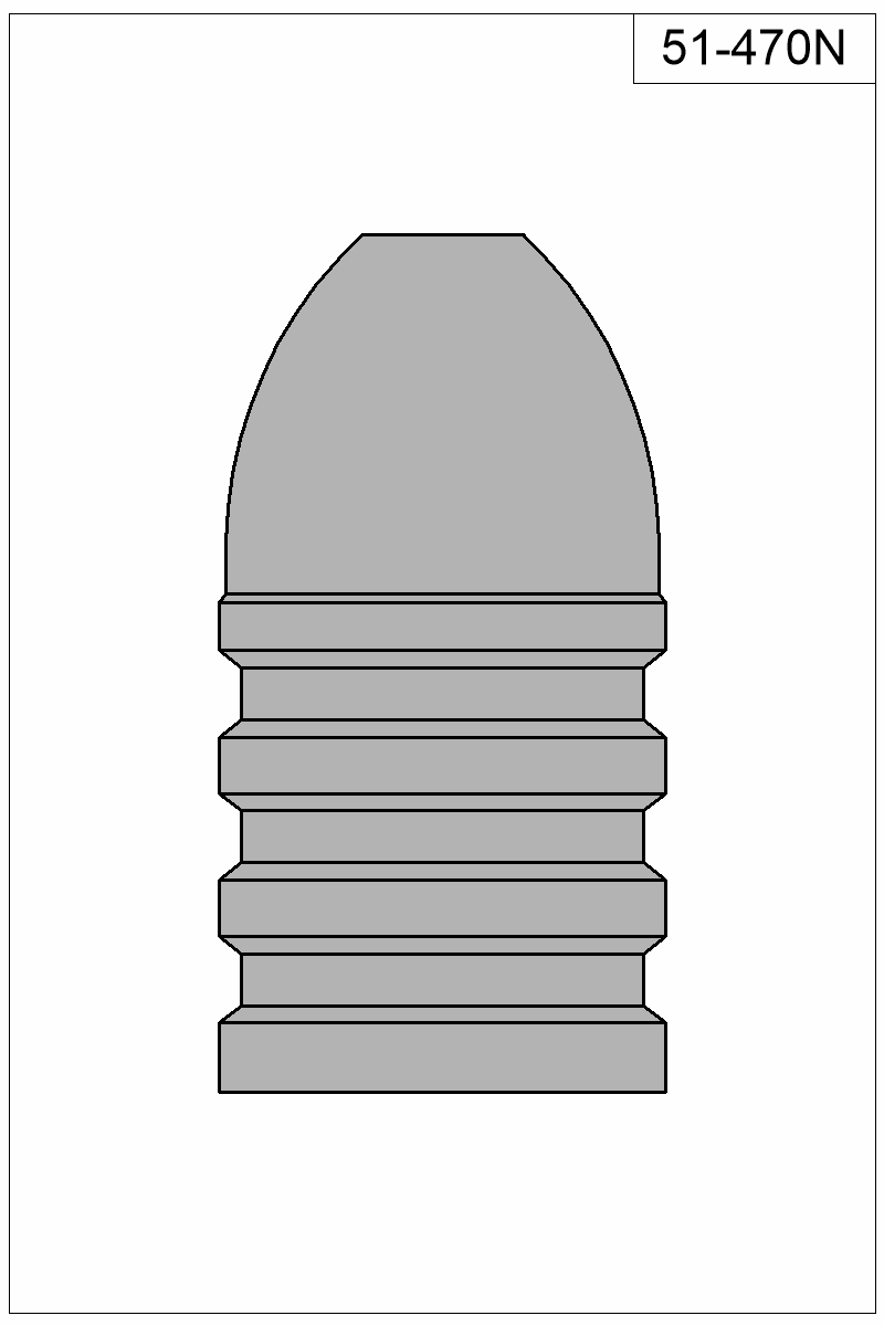 Filled view of bullet 51-470N