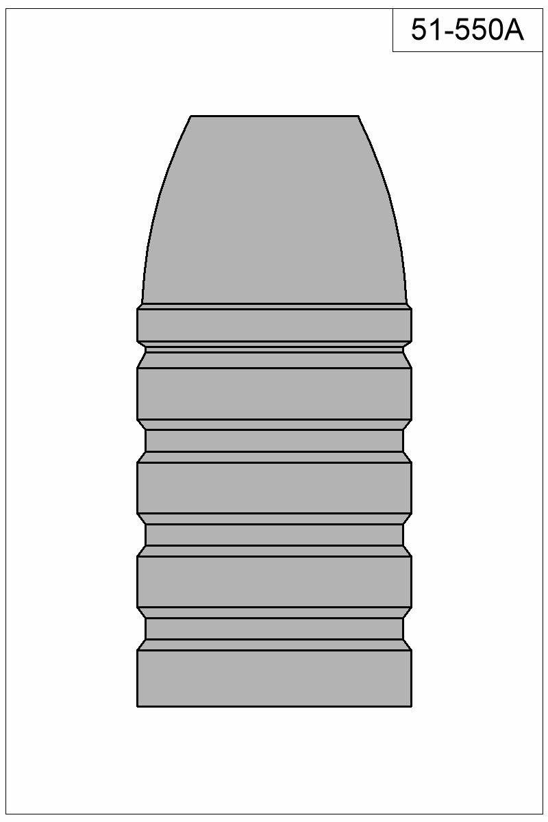 Filled view of bullet 51-550A