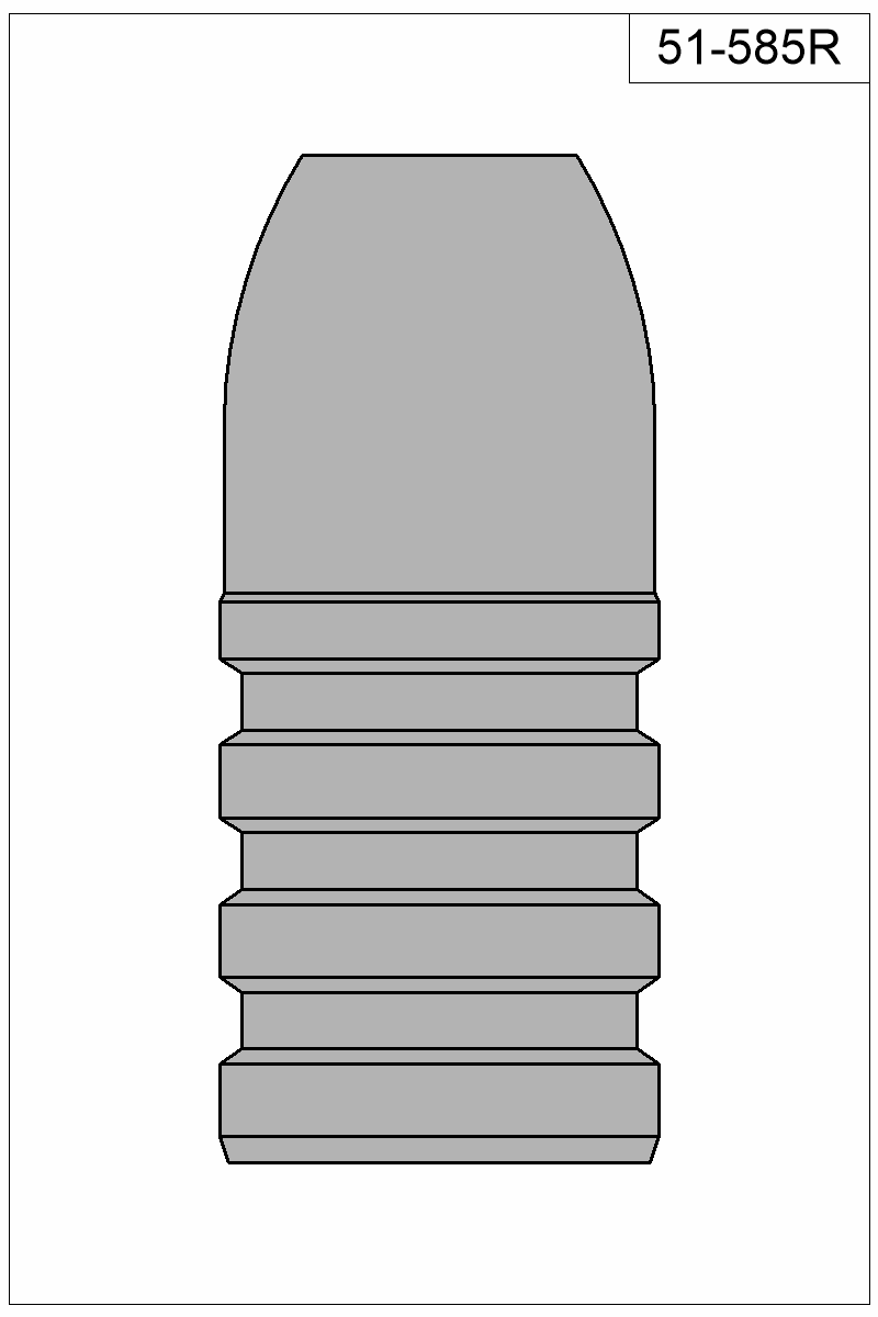 Filled view of bullet 51-585R