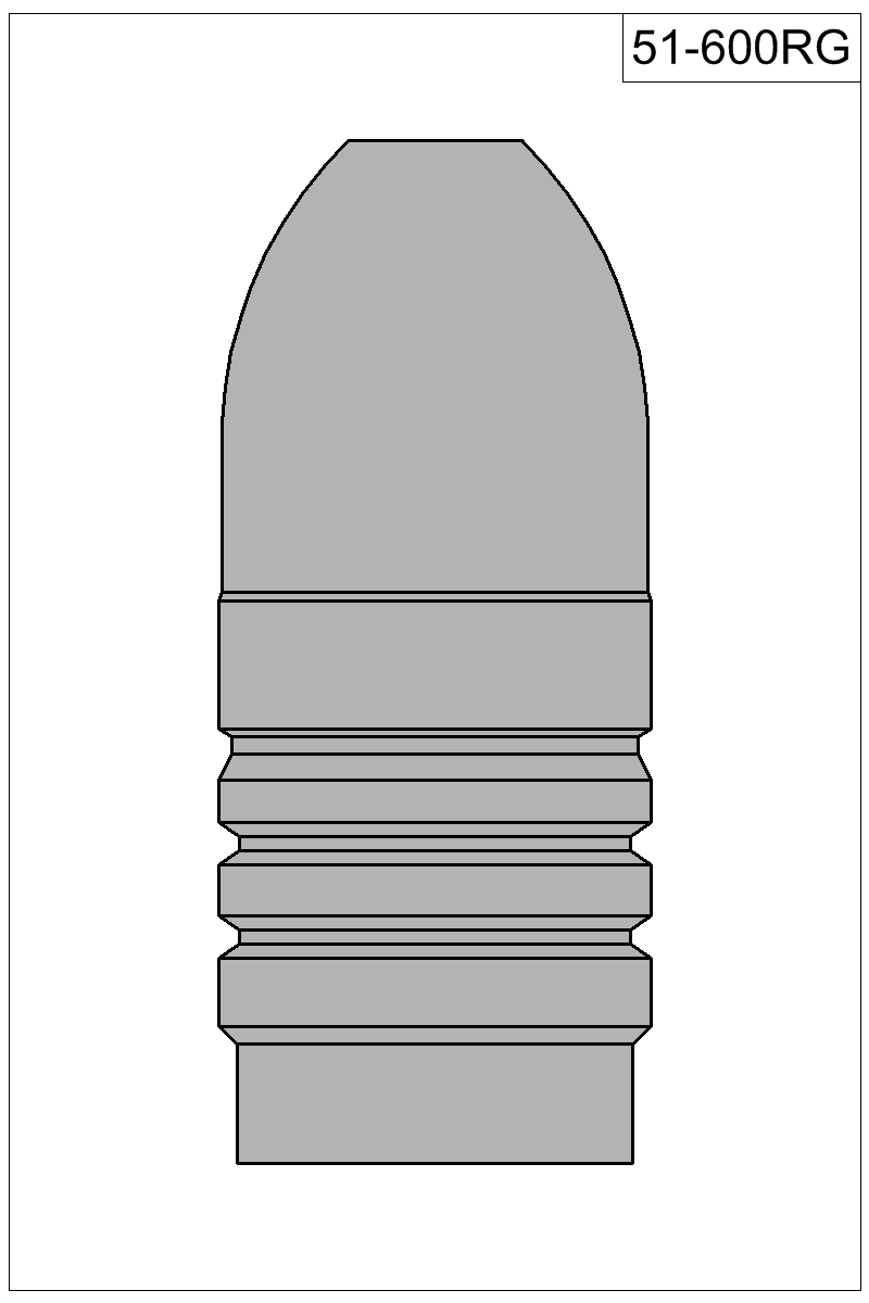 Filled view of bullet 51-600RG