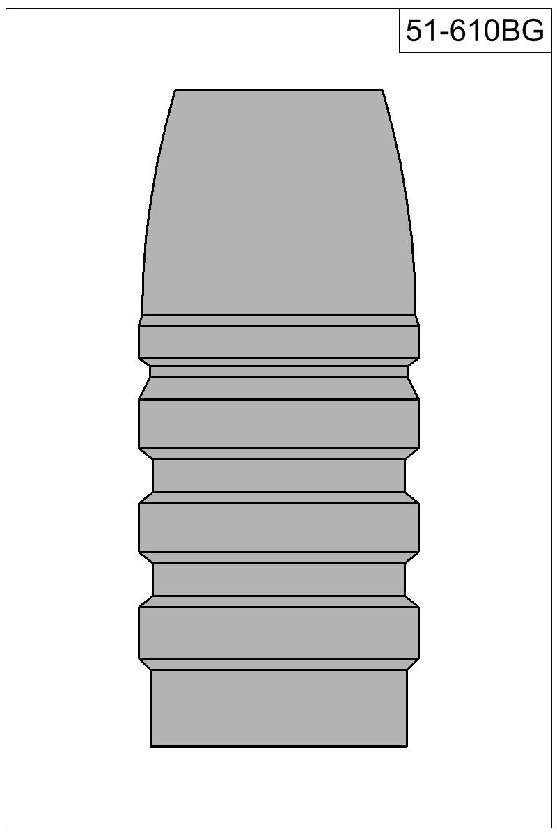 Filled view of bullet 51-610BG
