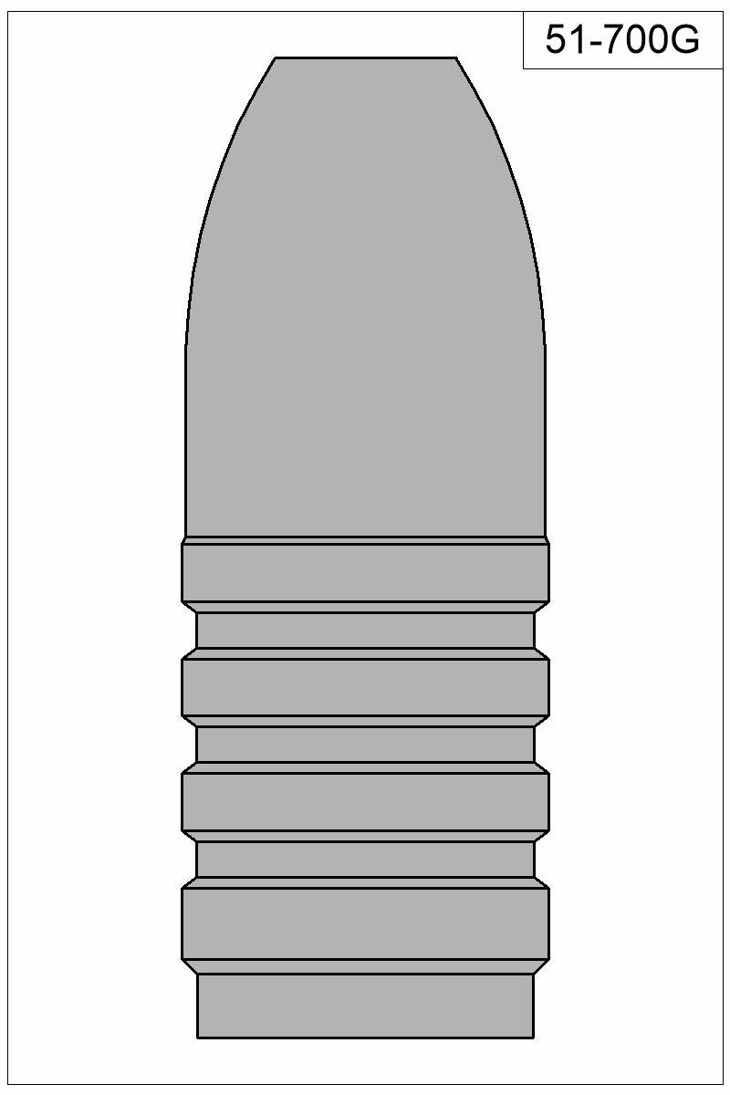 Filled view of bullet 51-700G