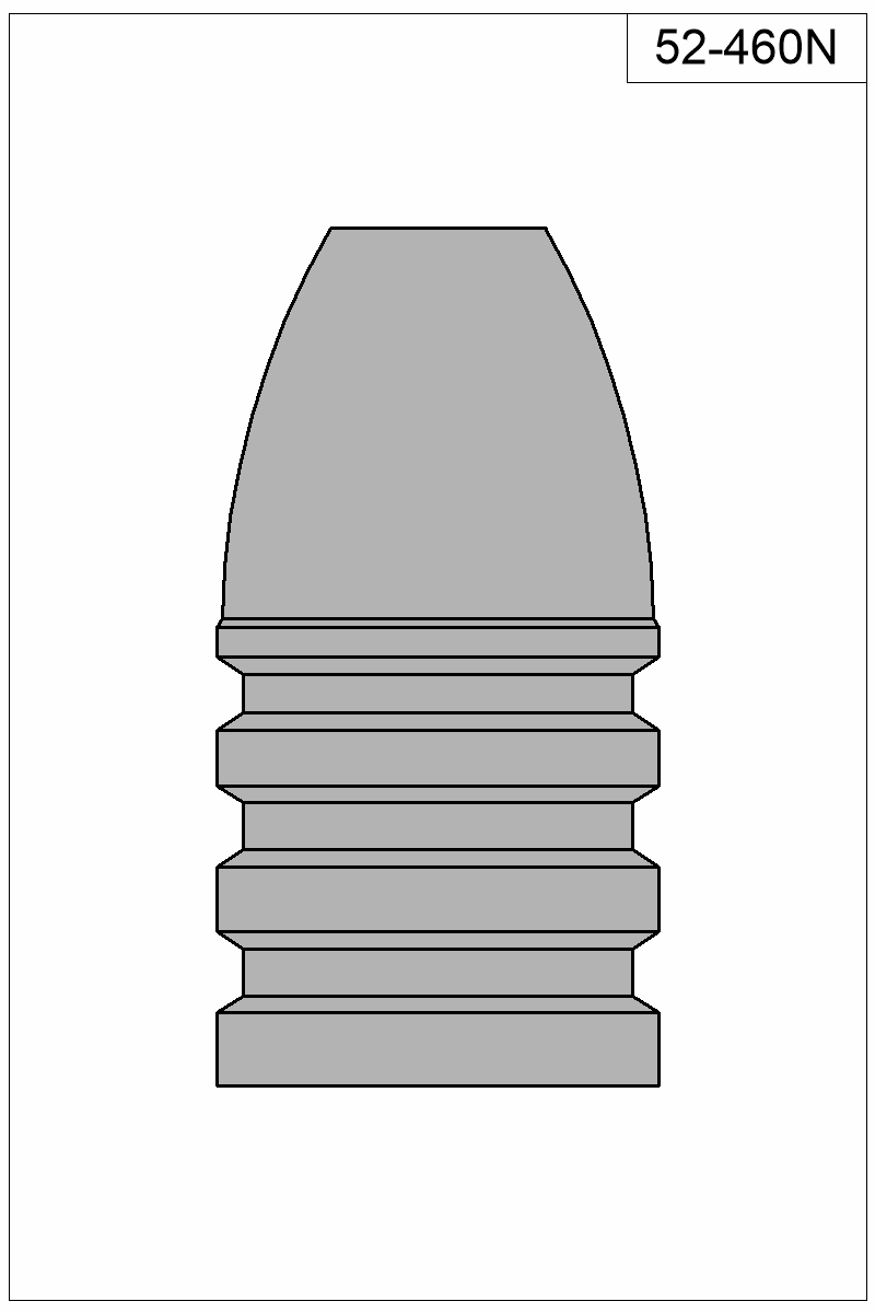Filled view of bullet 52-460N