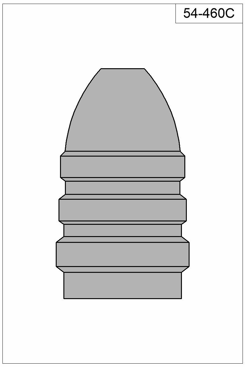 Filled view of bullet 54-460C