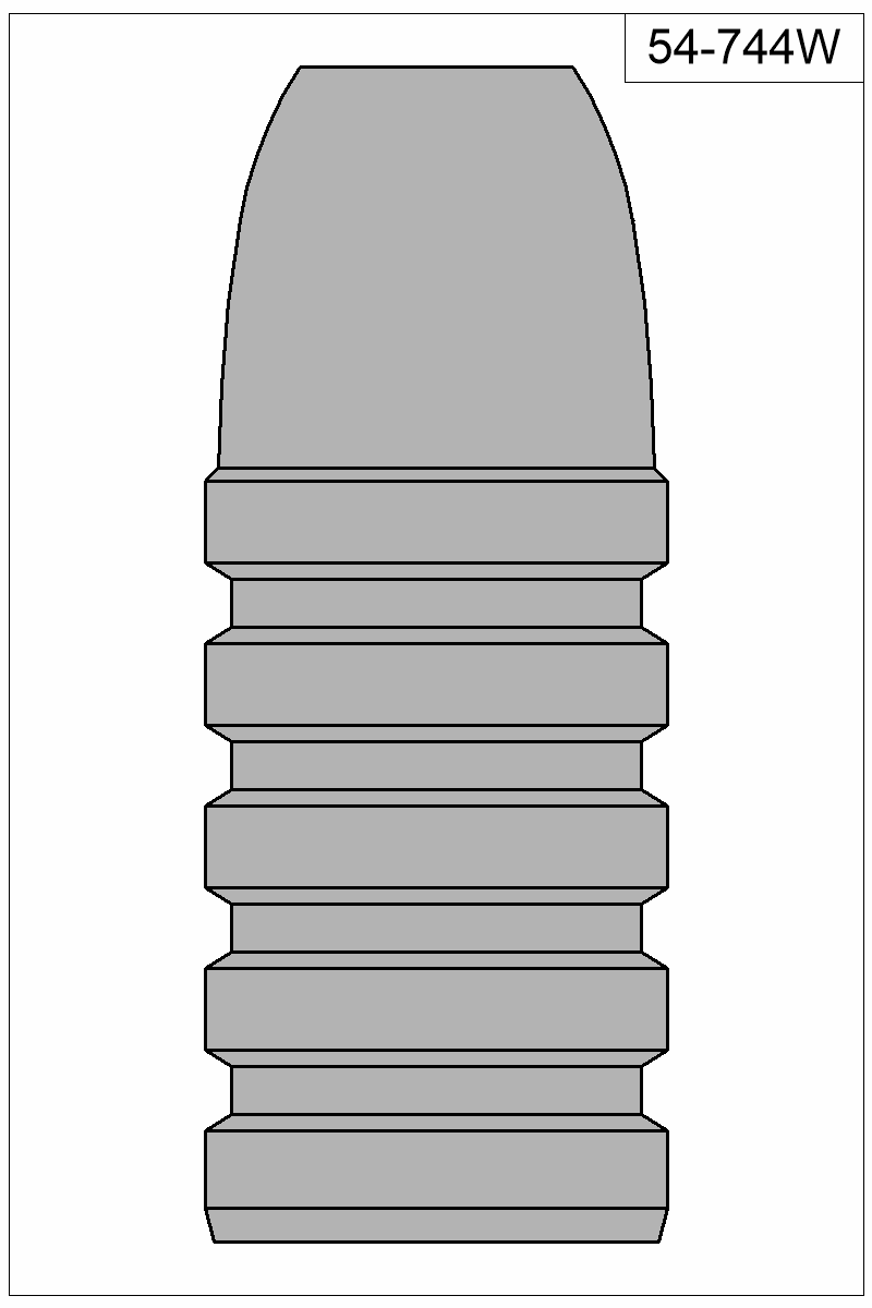 Filled view of bullet 54-744W