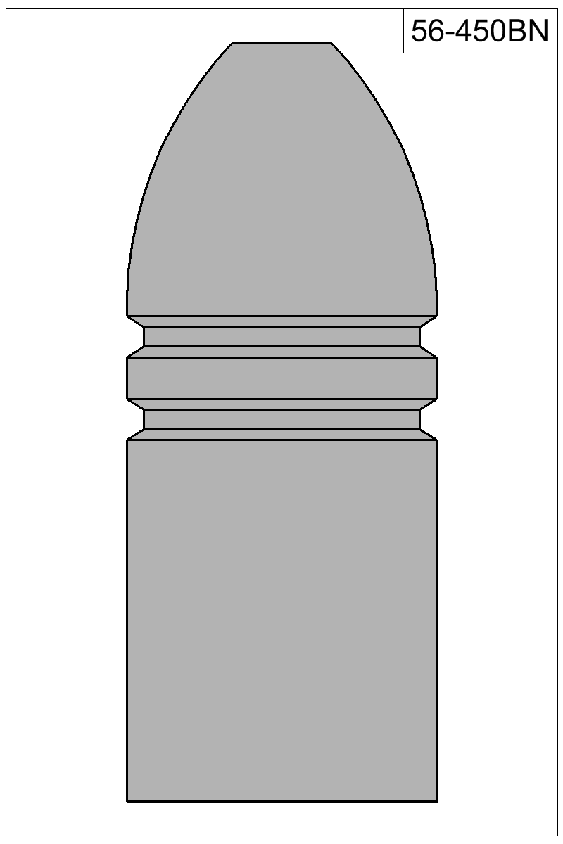 Filled view of bullet 56-450BN
