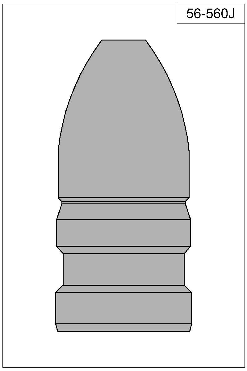 Filled view of bullet 56-650J