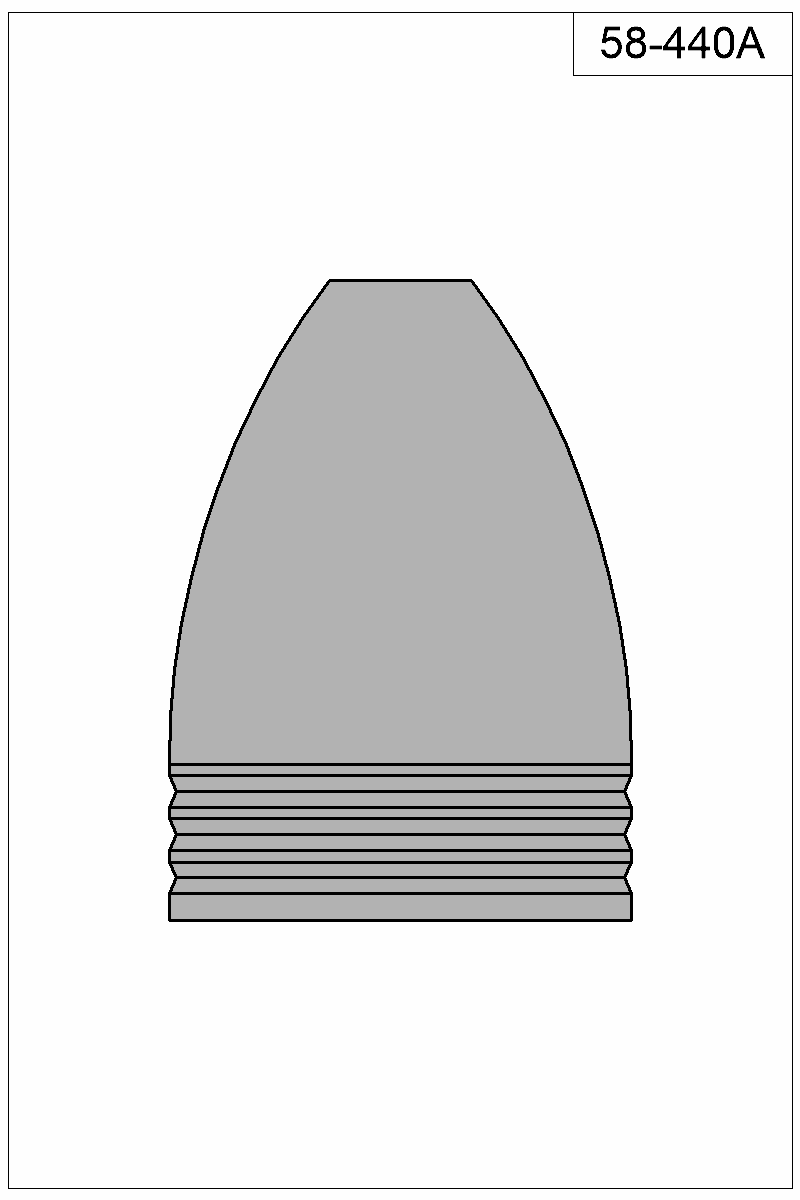 Filled view of bullet 58-440A