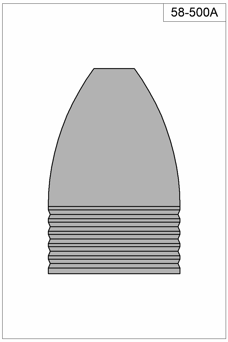 Filled view of bullet 58-500A
