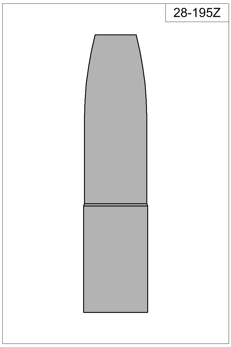 Filled view of bullet 28-195Z