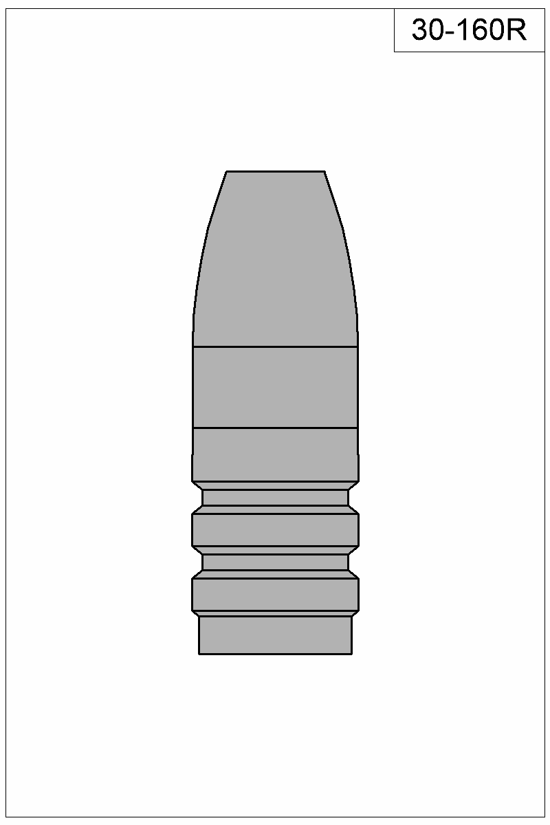 Filled view of bullet 30-160R