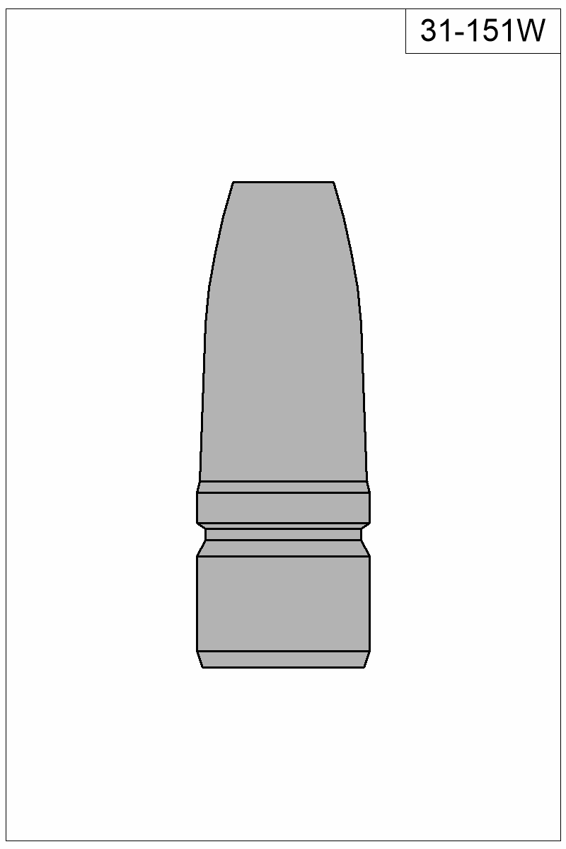 Filled view of bullet 31-151W