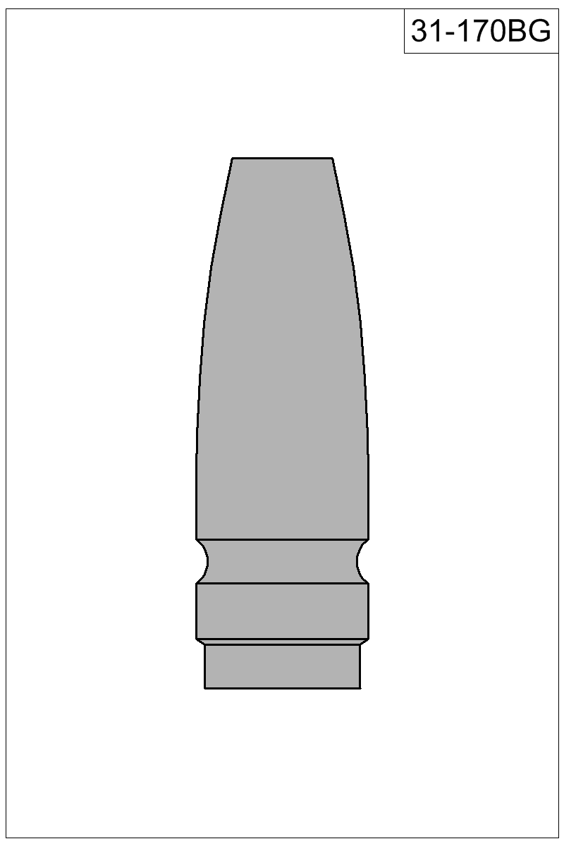 Filled view of bullet 31-170BG