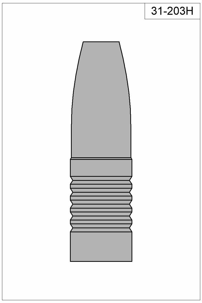 Filled view of bullet 31-203H