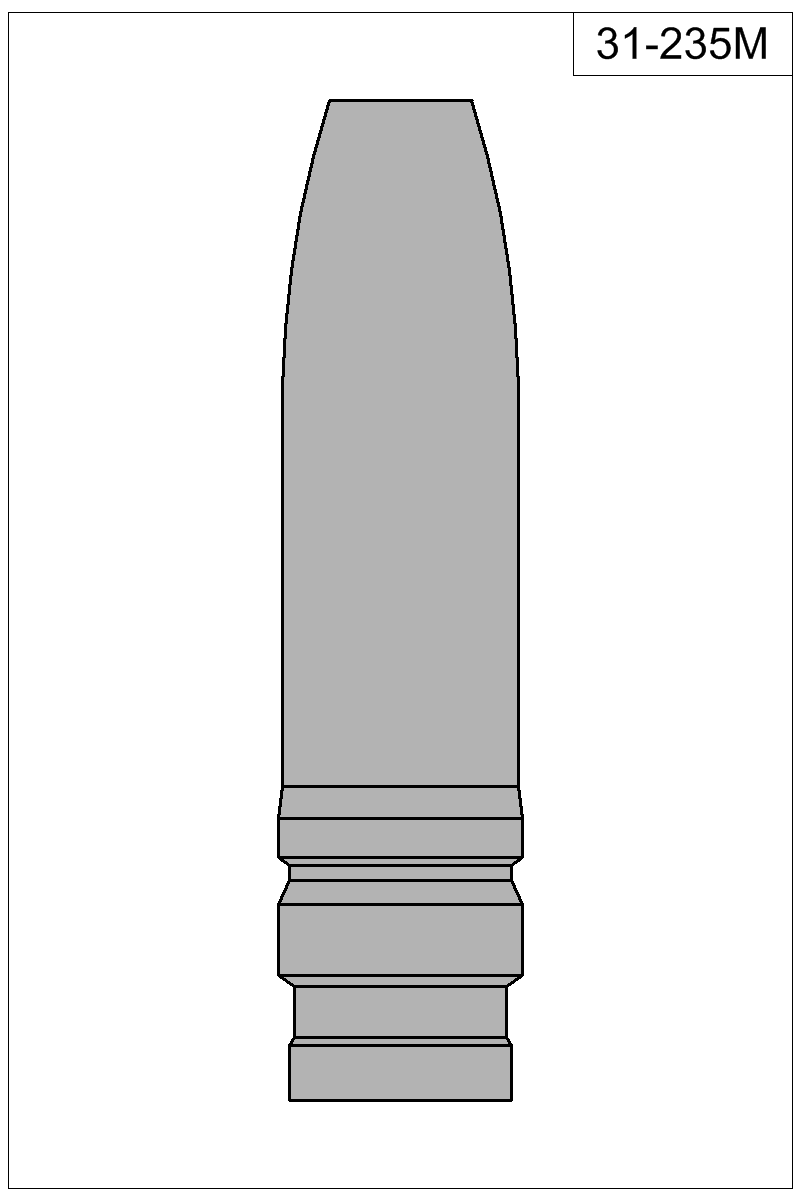 Filled view of bullet 31-235M