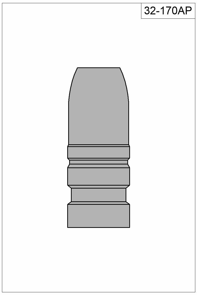 Filled view of bullet 32-170AP