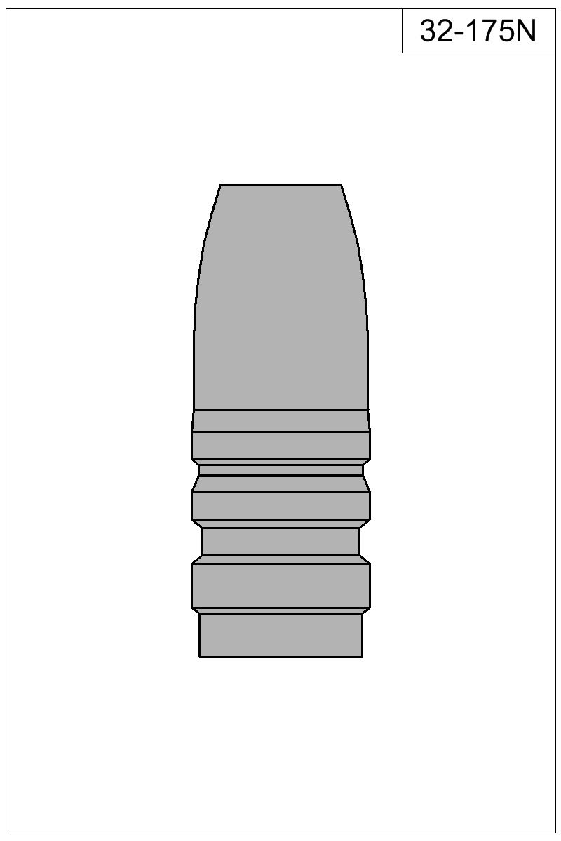 Filled view of bullet 32-175N