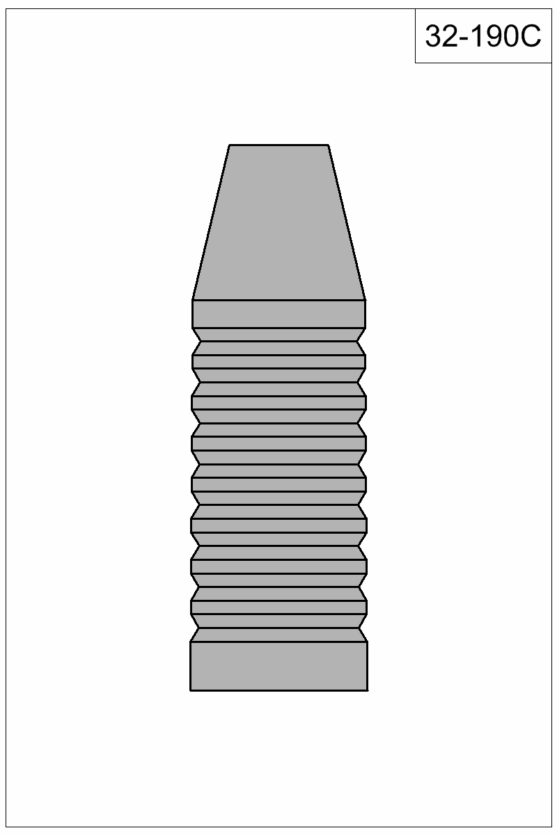 Filled view of bullet 32-190C