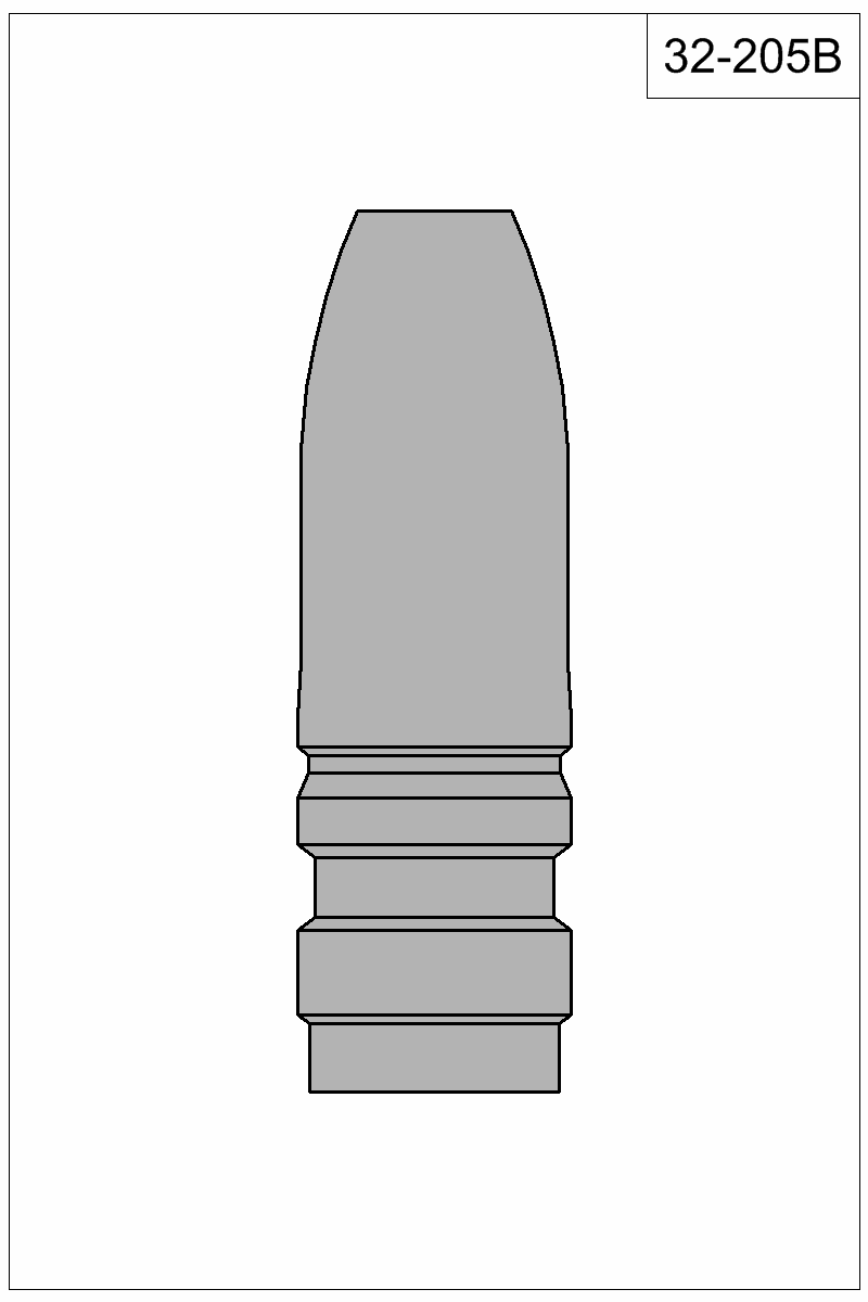 Filled view of bullet 32-205B