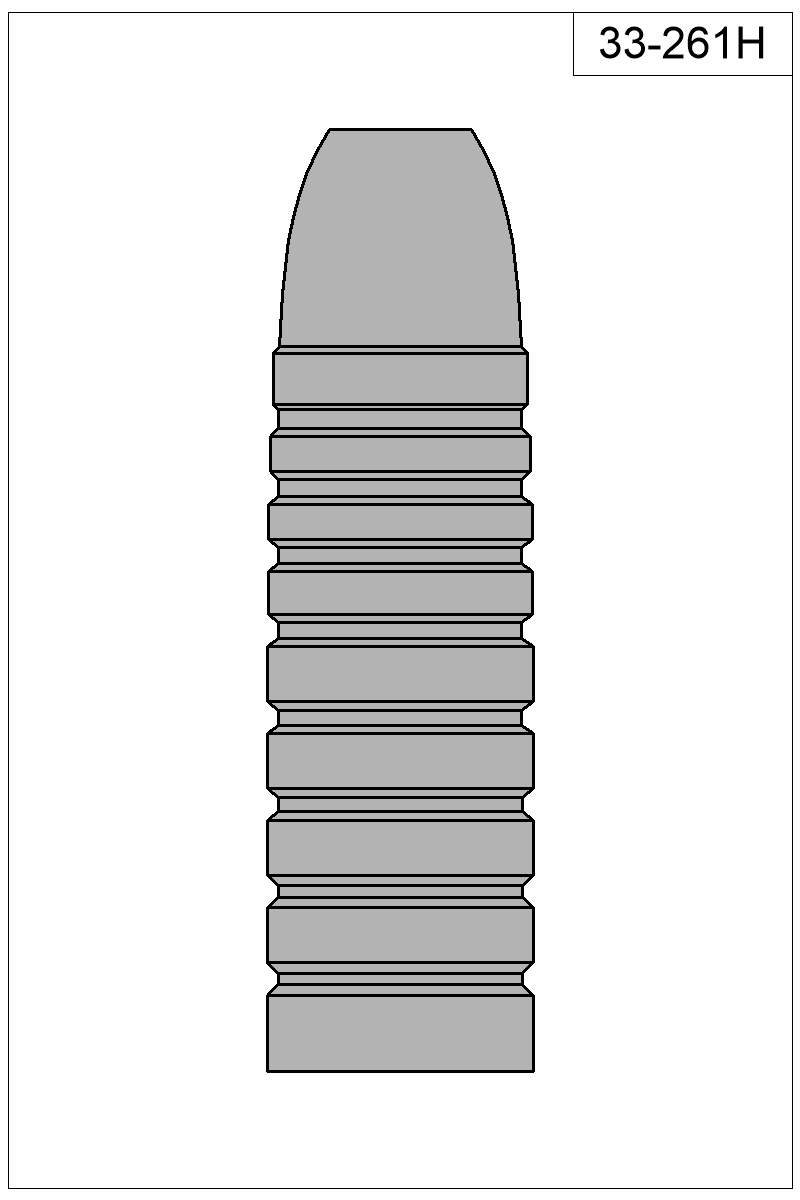Filled view of bullet 33-261H