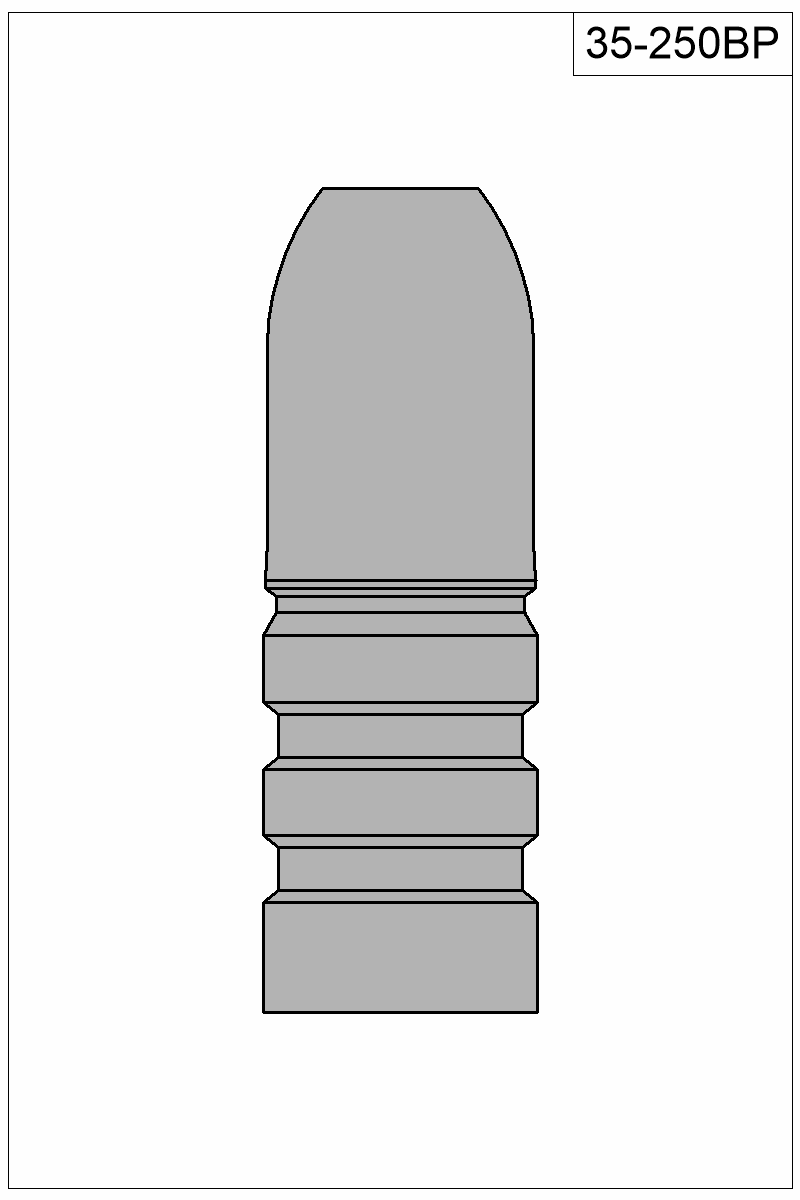 Filled view of bullet 35-250BP