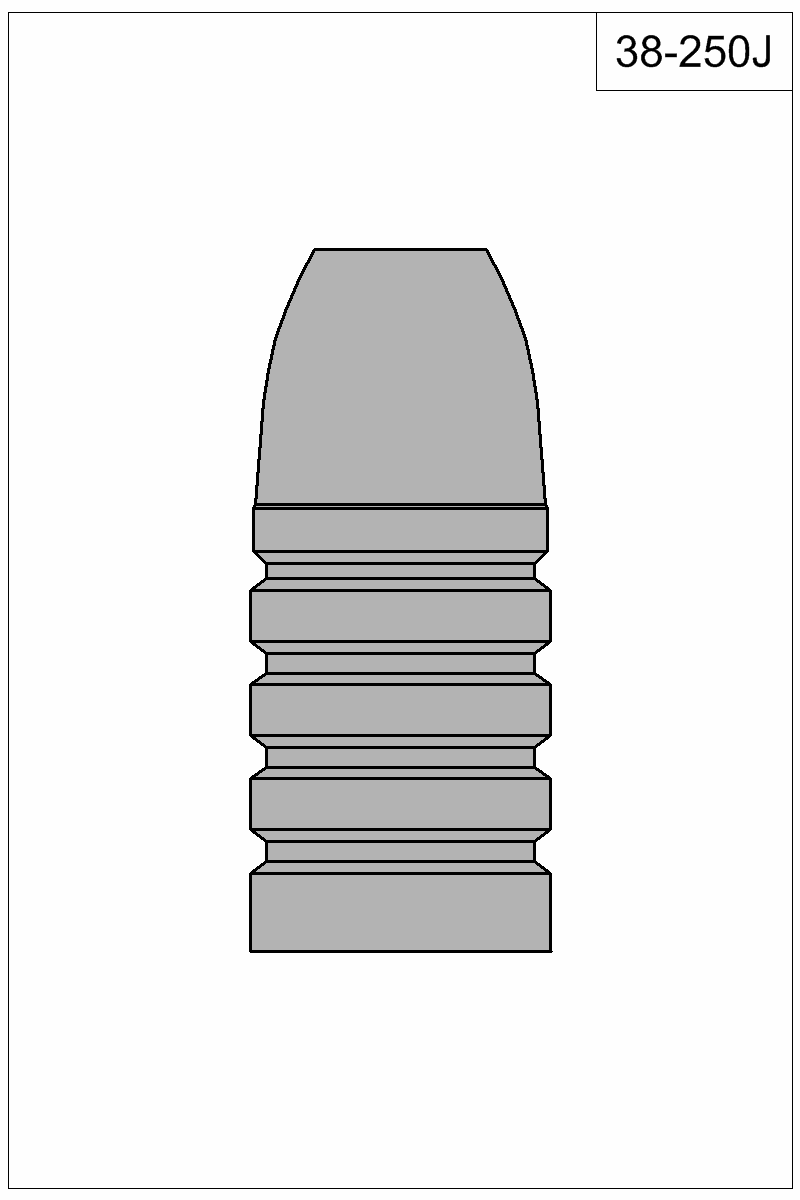 Filled view of bullet 38-250J