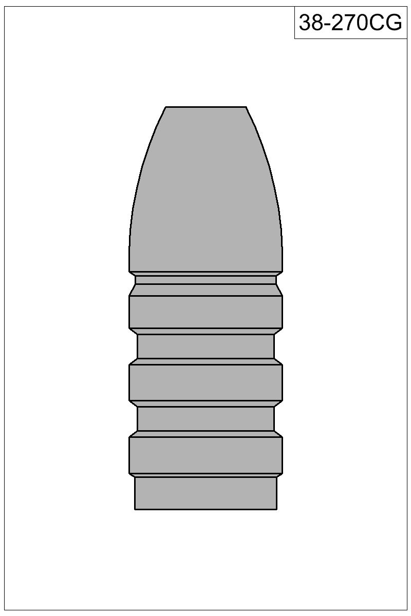 Filled view of bullet 38-270CG